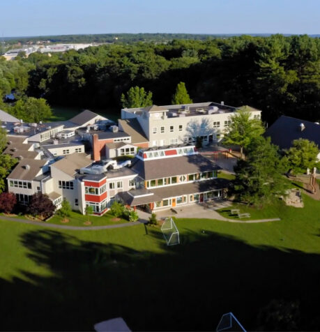 Dedham Country Day School campus aerial view